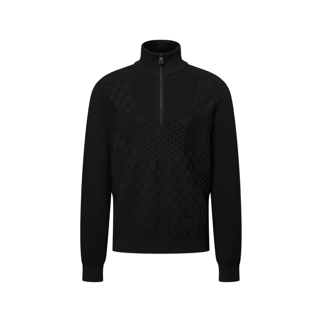 トップス LV Half-Zip Knitted Signature Pullover - Ready-to-Wear | LOUIS VUITTON